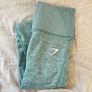 Gymshark vital rise seamless leggings- light green marl